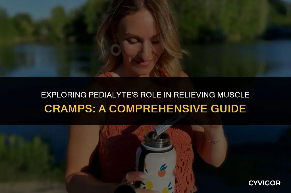 is pedialyte good for muscle cramping
