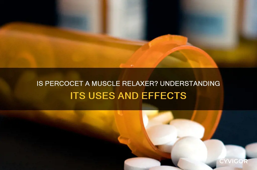 is percoset a muscle relaxer