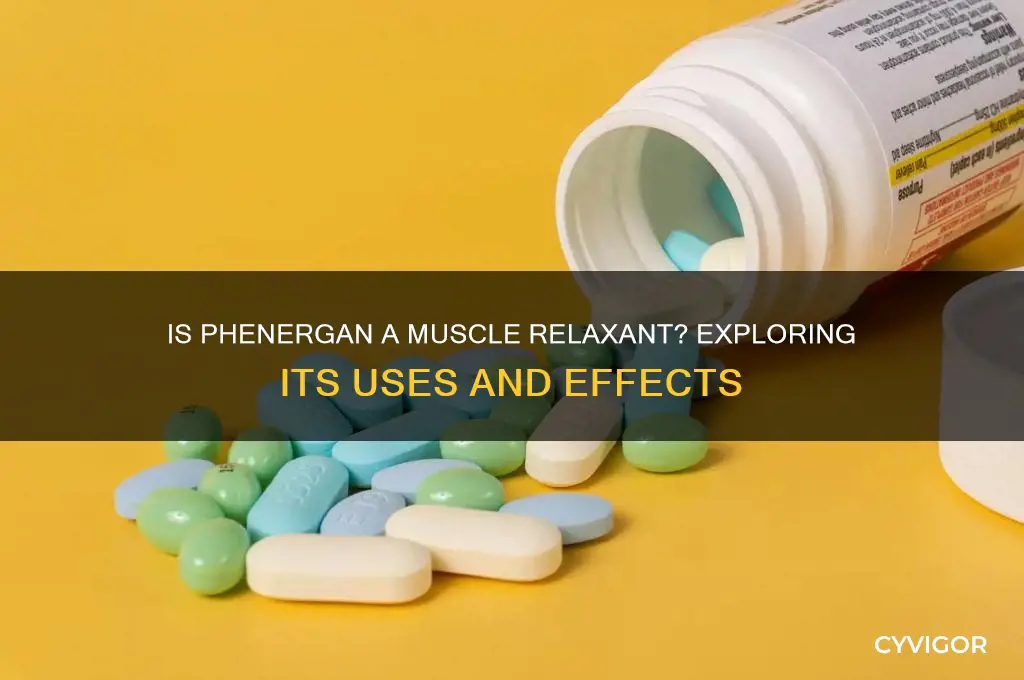 is phenergan a muscle relaxant