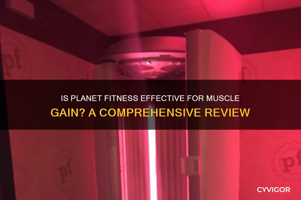 is planet fitness good for gaining muscle