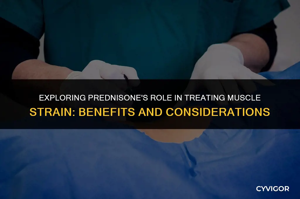is prednisone good for muscle strain