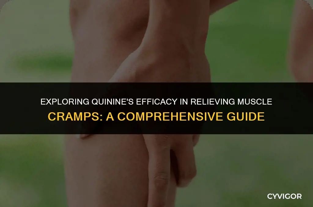 is quinine good for muscle cramps