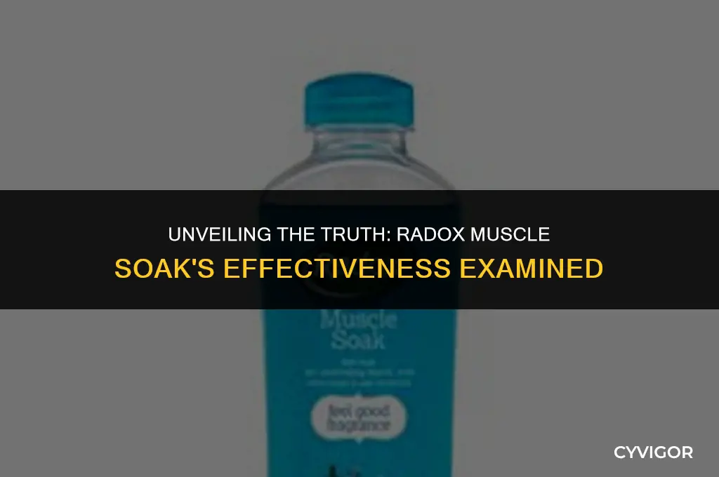 is radox muscle soak good