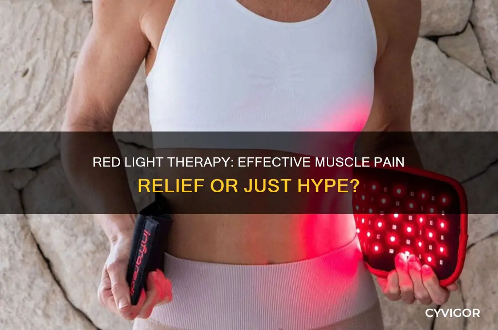 is red light therapy good for muscle pain