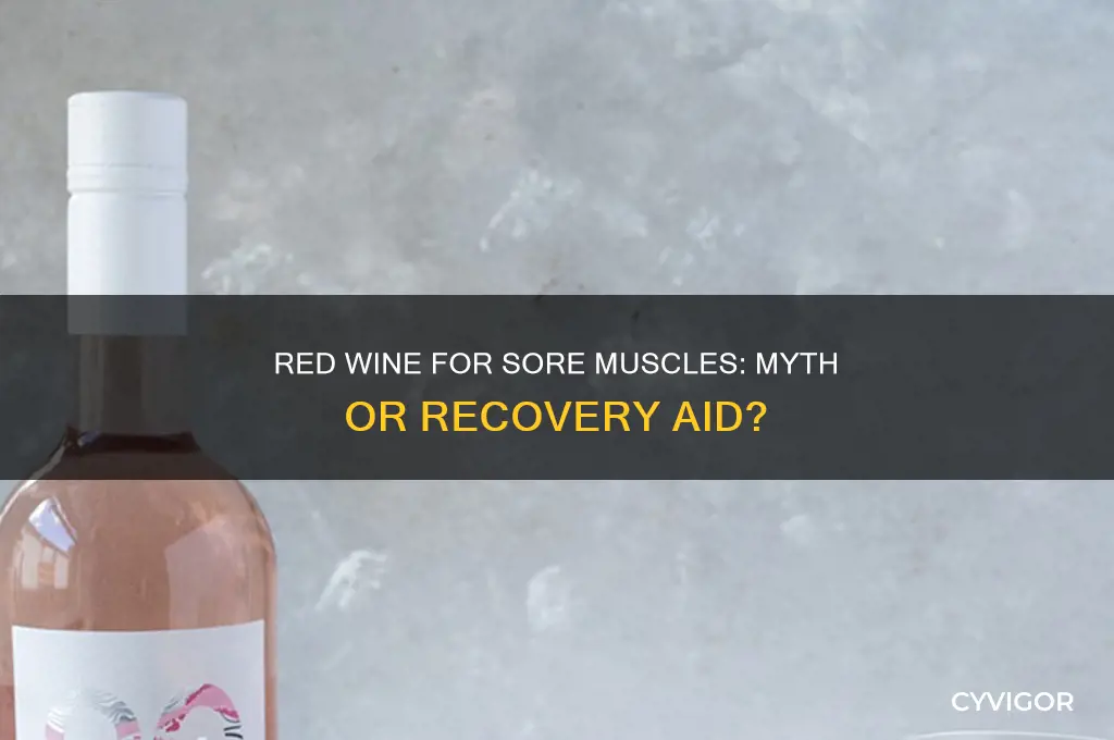 is red wine good for sore muscles