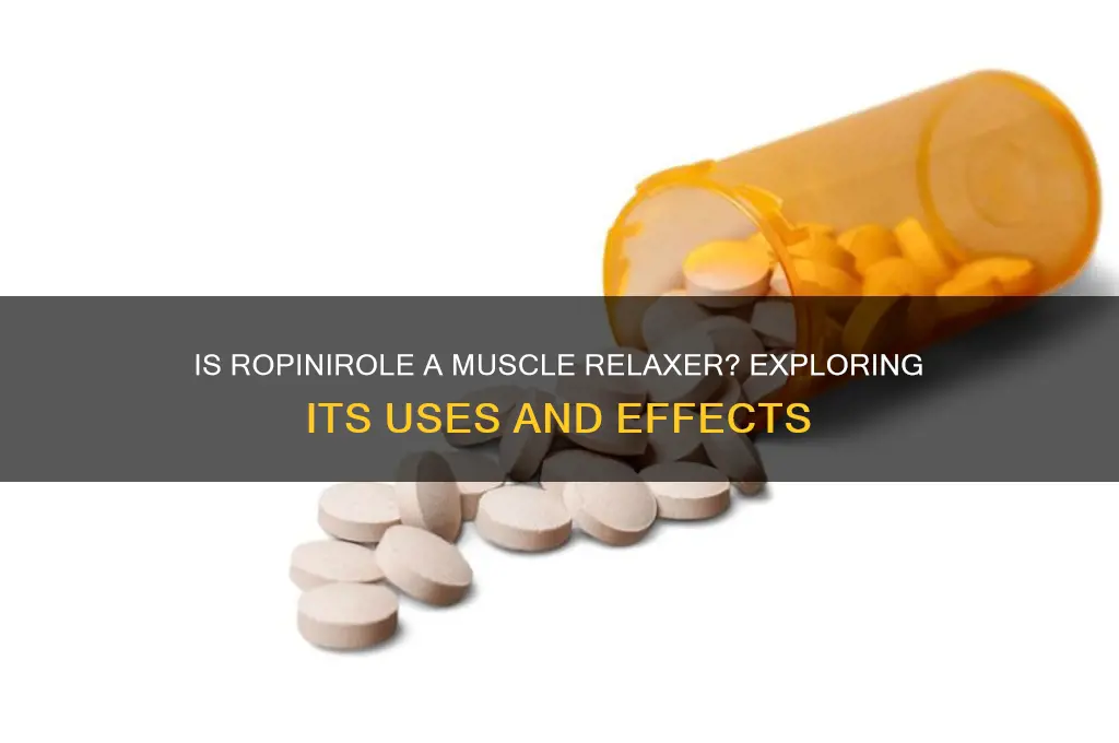 is ropinirole a muscle relaxer