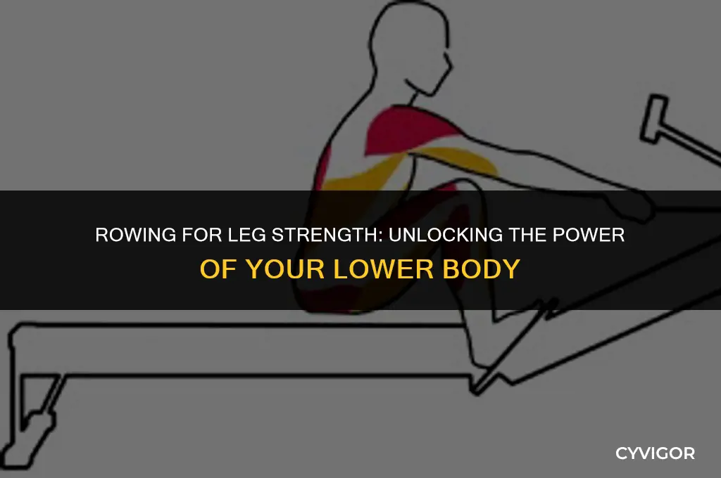 is rowing good for leg muscles