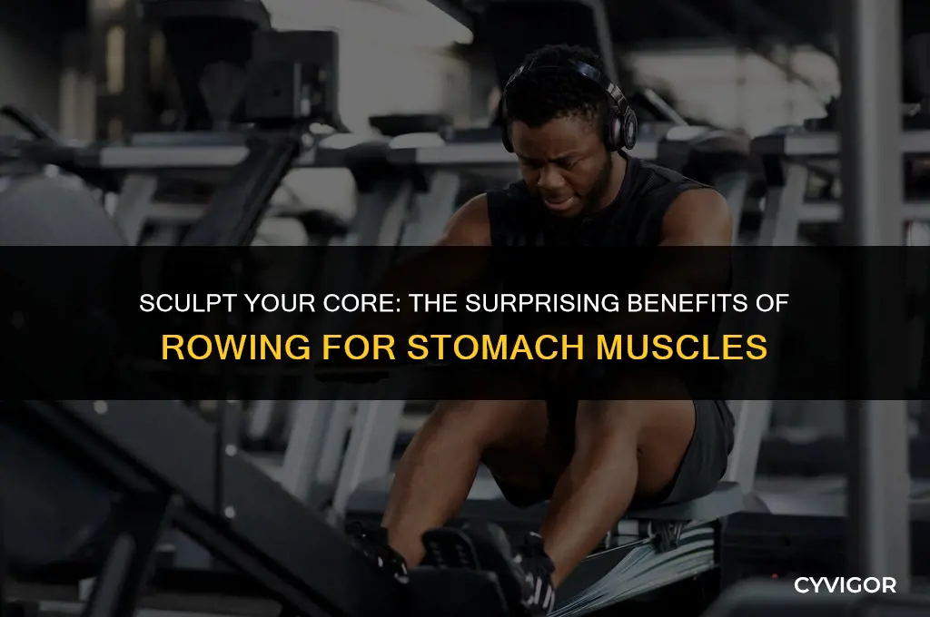 is rowing good for stomach muscles