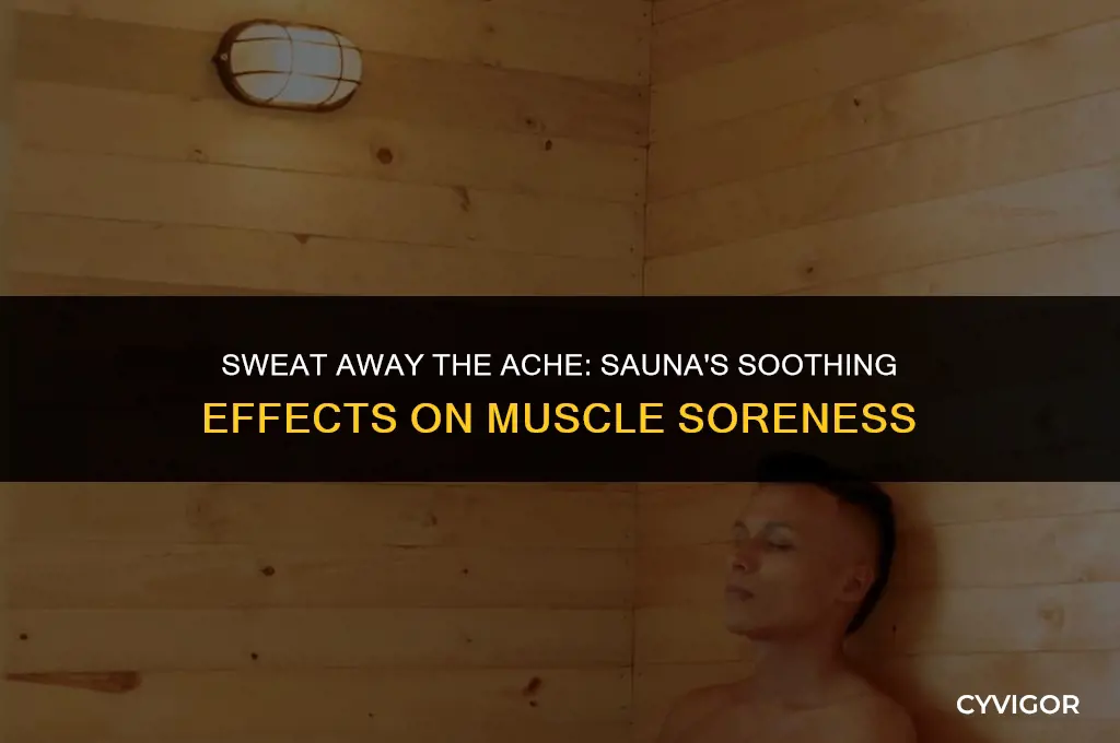 is sauna good for muscle soreness