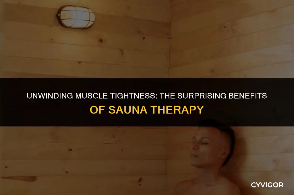 is sauna good for muscles tightness