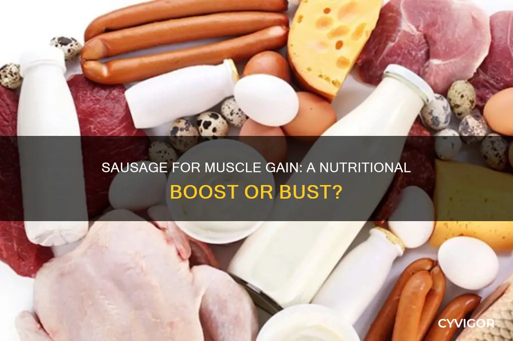 is sausage good for muscle gain