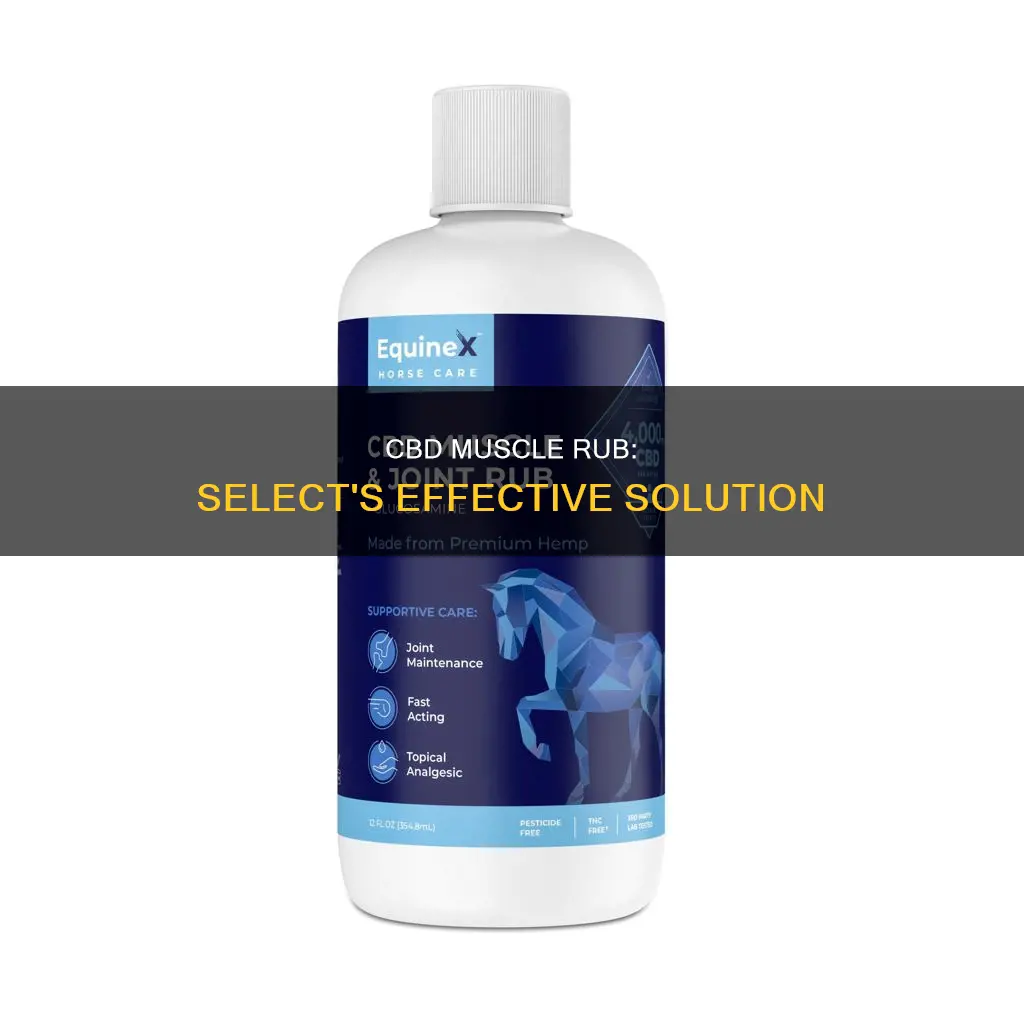 is select cbd muscle rub