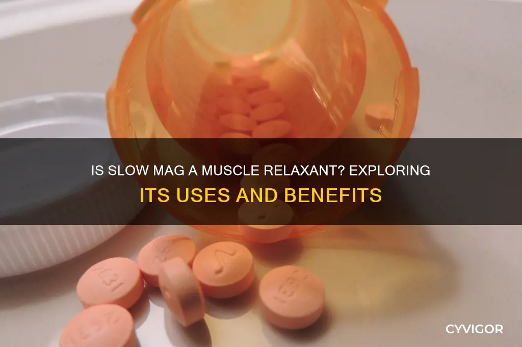 is slow mag a muscle relaxant