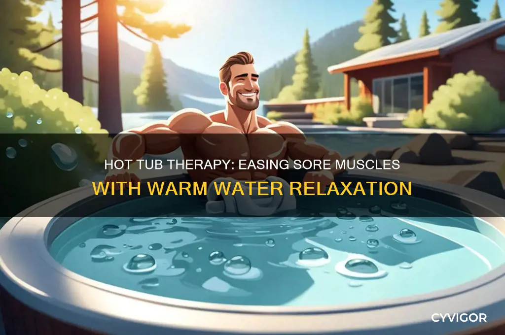 is soaking in a hot tub good for sore muscles