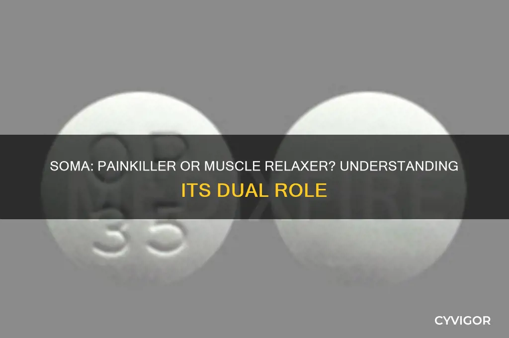 is soma a painkiller or muscle relaxer
