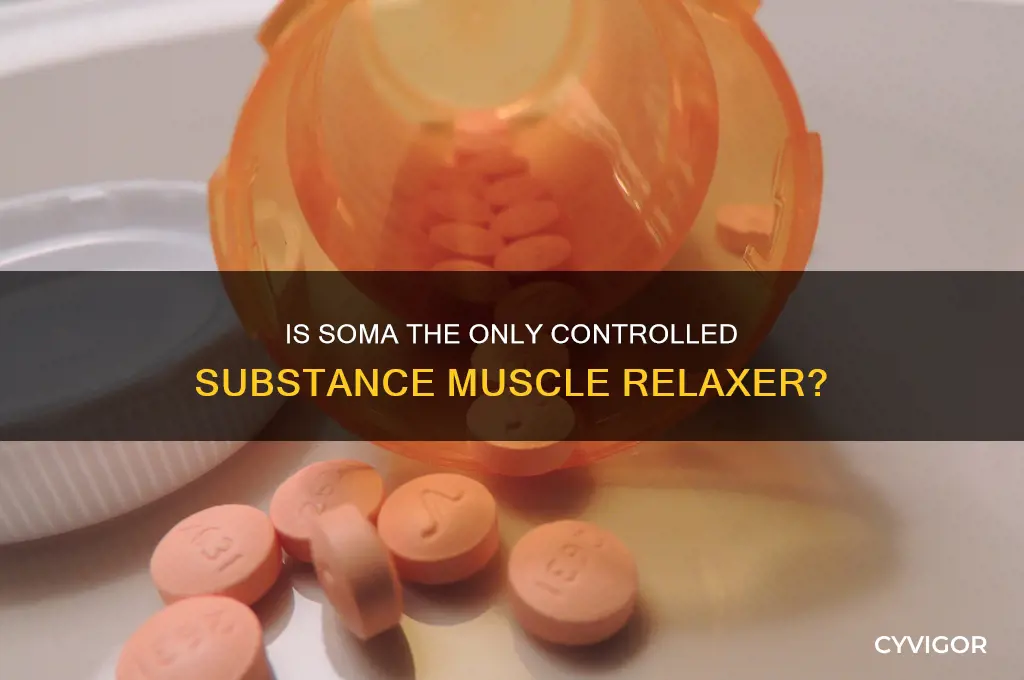 is soma the only muscle relaxer thats a controlled substance