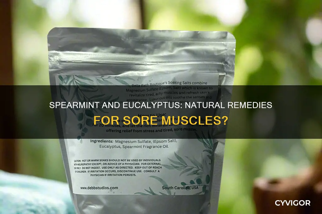 is spearmint and eucalipyus good for sore muscles