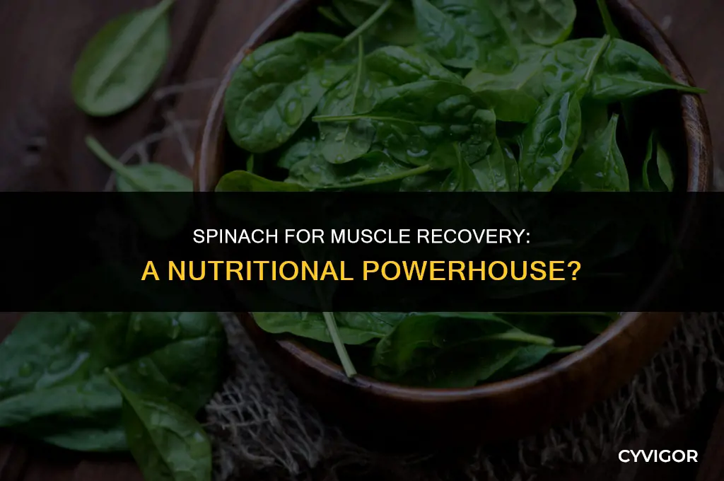 is spinach good for muscle recovery