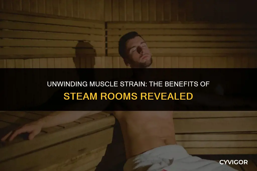 is steam room good for muscle strain