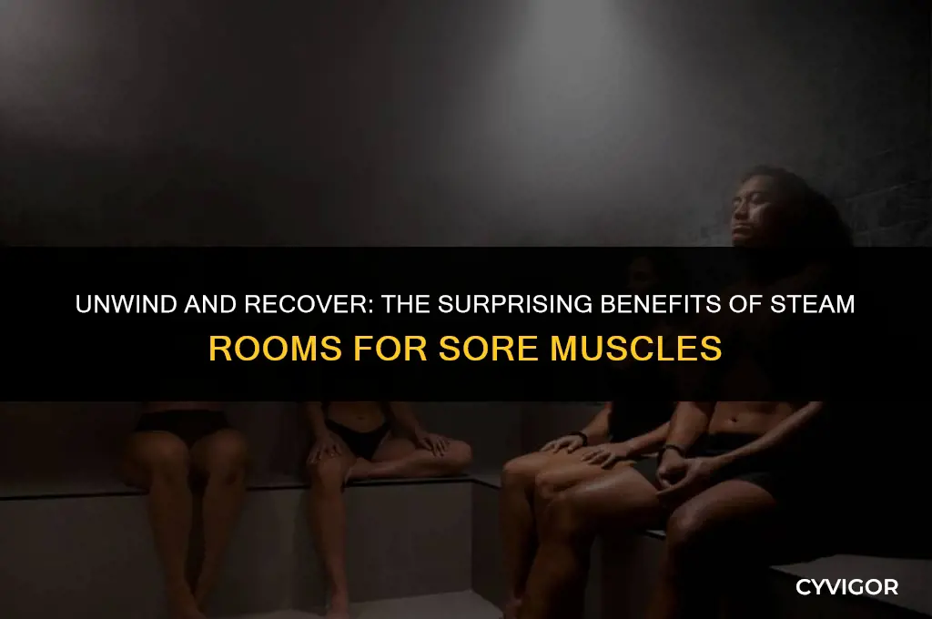 is steam room good for sore muscles