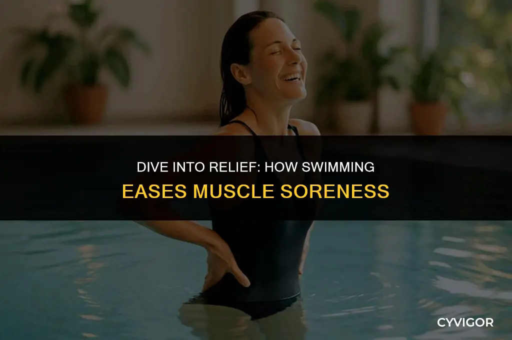 is swimming good for muscle soreness