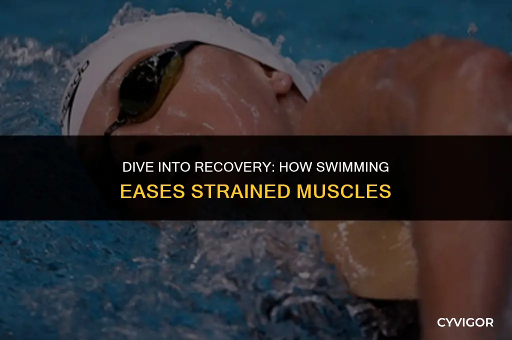 is swimming good for strained muscles