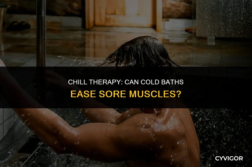 is taking a cold bath good for sore muscles