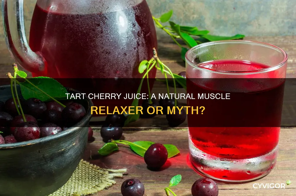is tart cherry juice a natural muscle relaxer