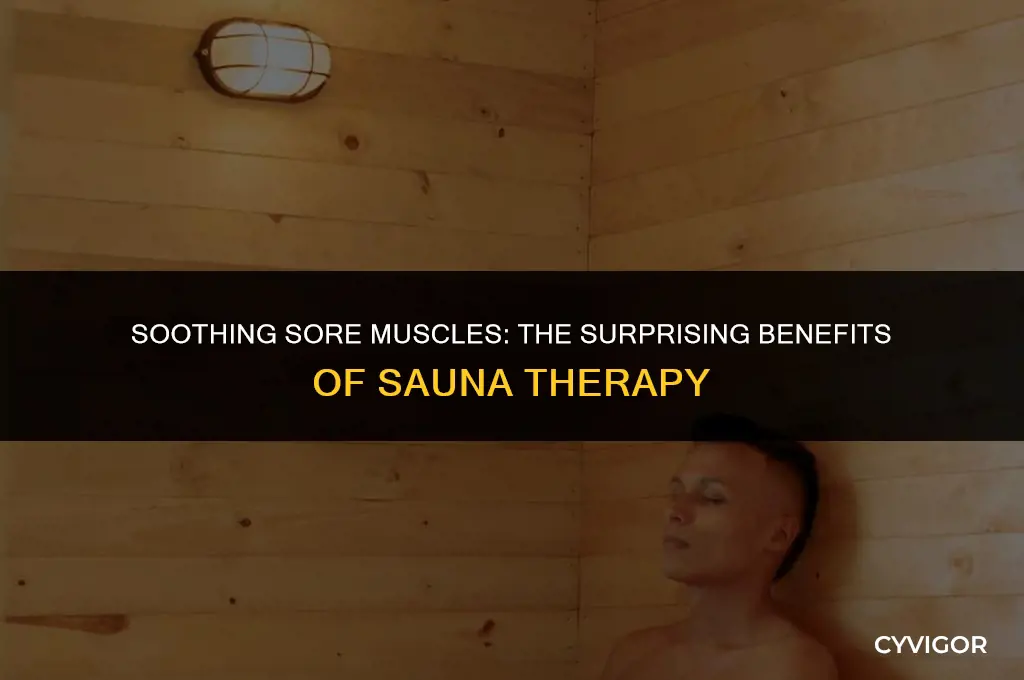 is the sauna good for sore muscles