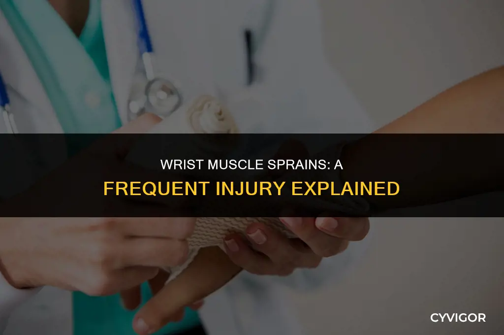is the wrist a common area affected by muscle sprain