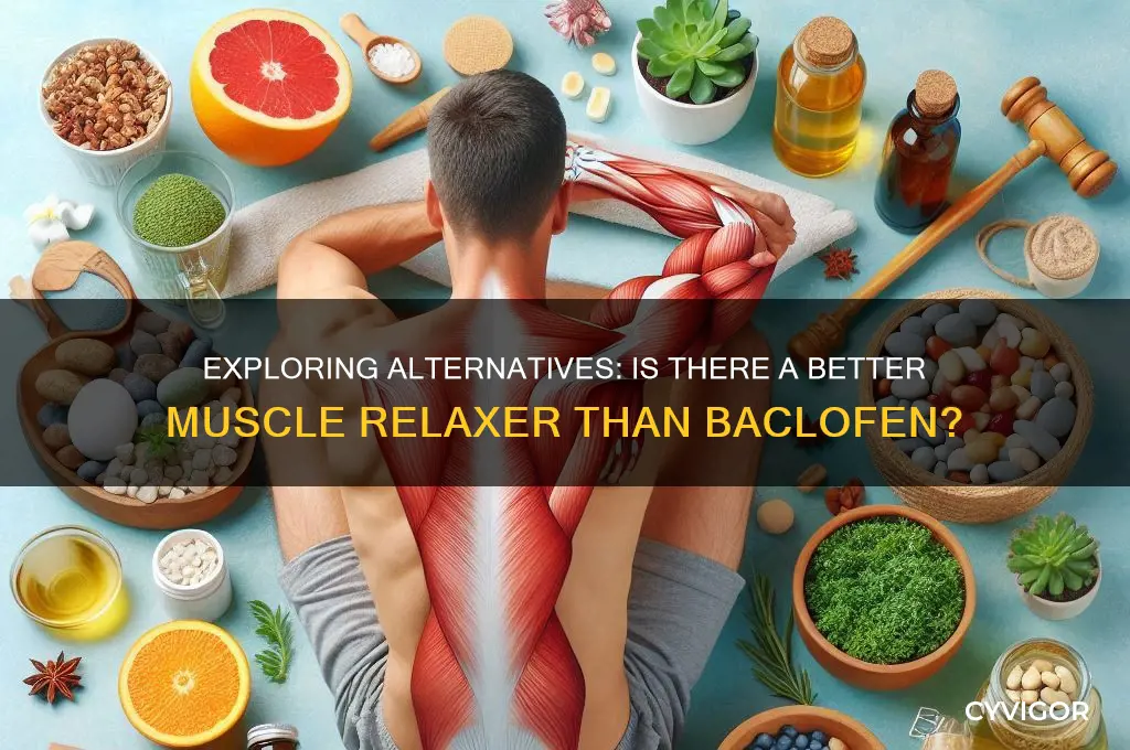 is there a better muscle relaxer than baclofen