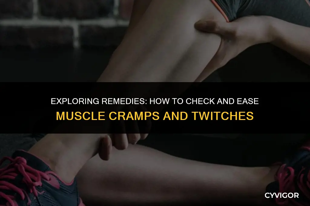 is there a way to check muscle cramps and twiches