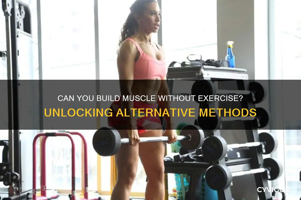is there a way to gain muscle without working out