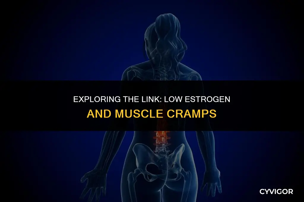 is there any correlation between low estrogen and muscle cramps