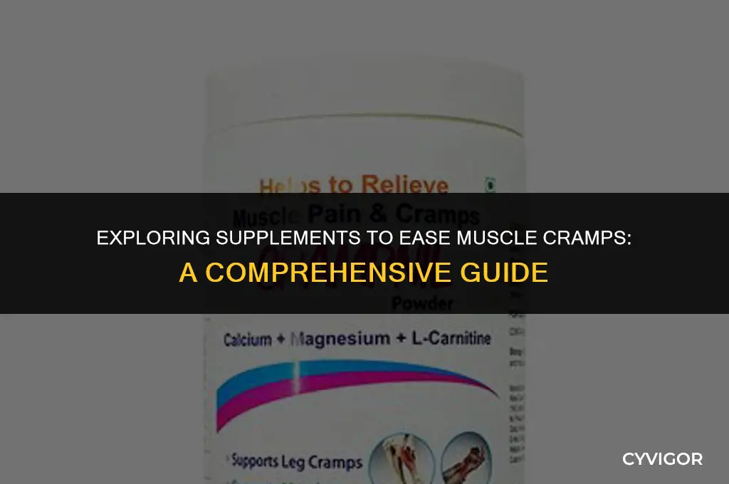 is there supplement for muscle extreme cramps