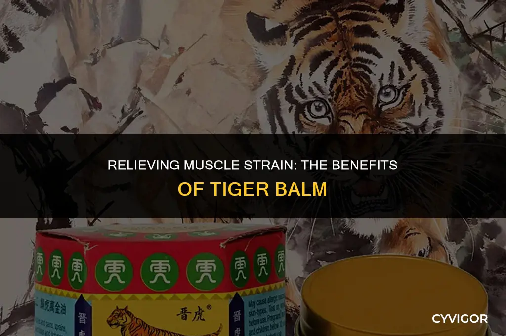 is tiger balm good for muscle strain