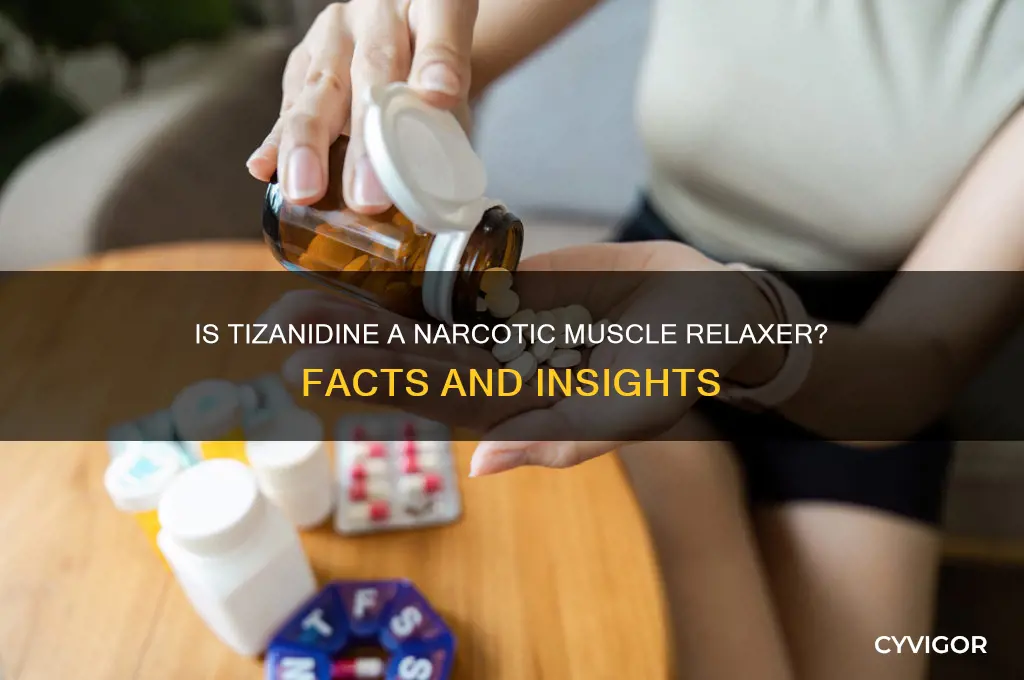 is tizanidine a narcotic muscle relaxer