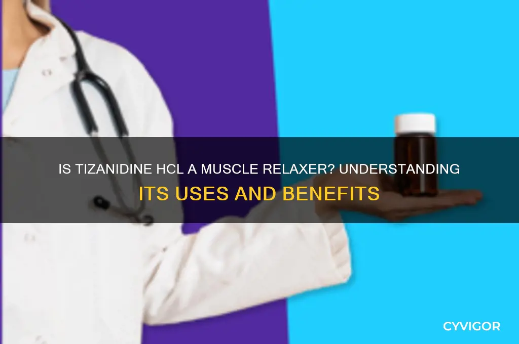 is tizanidine hcl a muscle relaxer