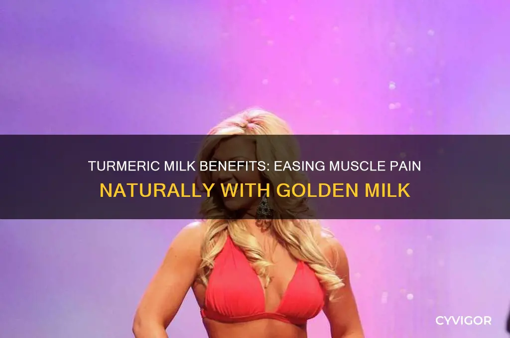 is turmeric milk good for muscle pain
