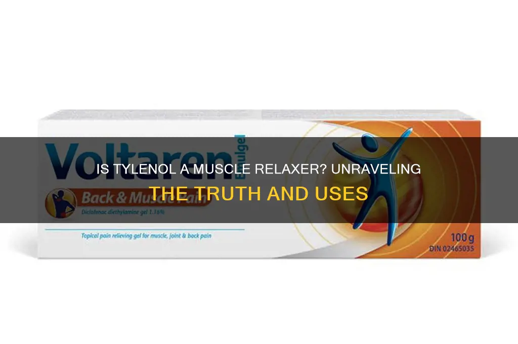 is tylenol a muscle relaxer