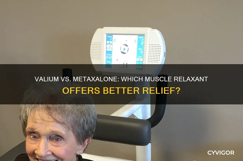 is valium or metaxalone better for relaxing muscle