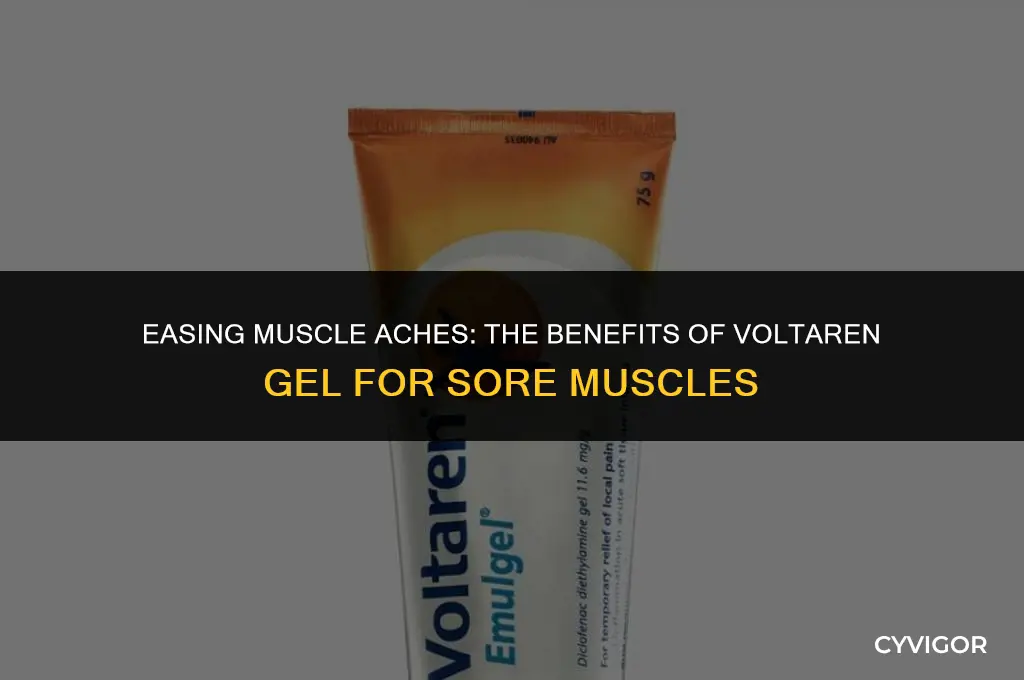 is voltaren gel good for sore muscles