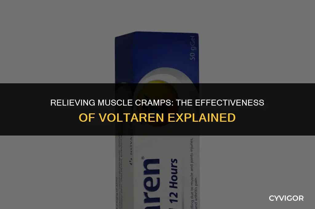 is voltaren good for muscle cramps