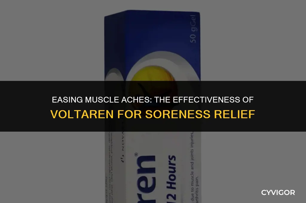 is voltaren good for muscle soreness
