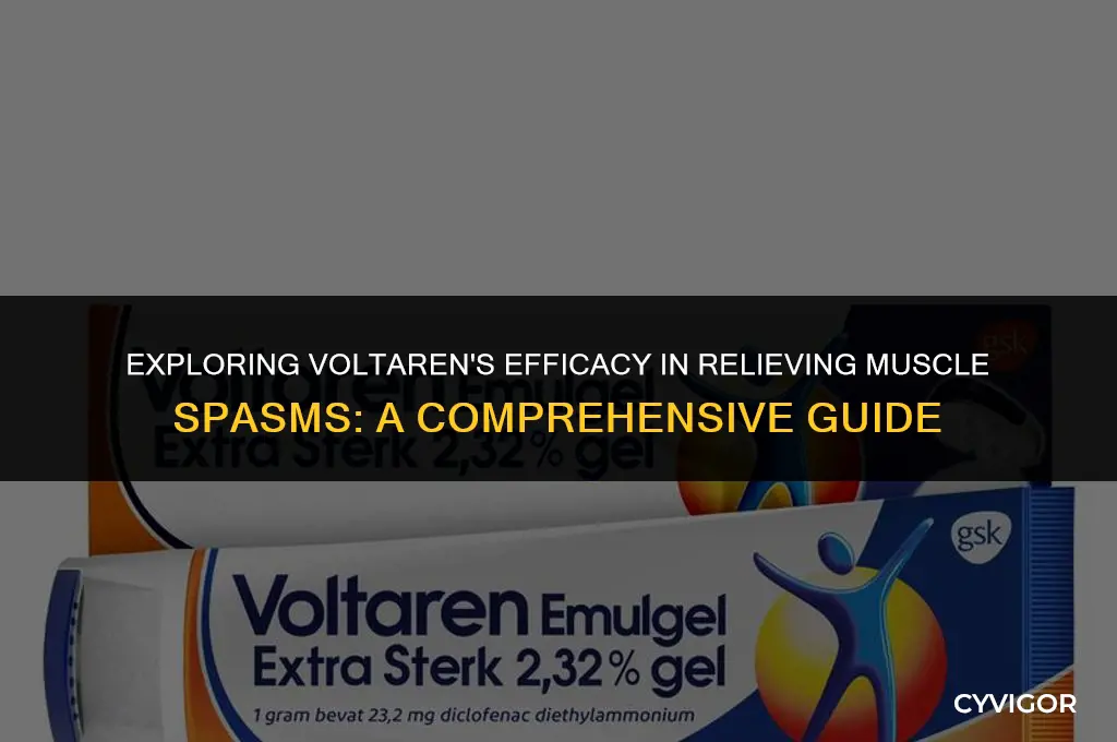 is voltaren good for muscle spasms