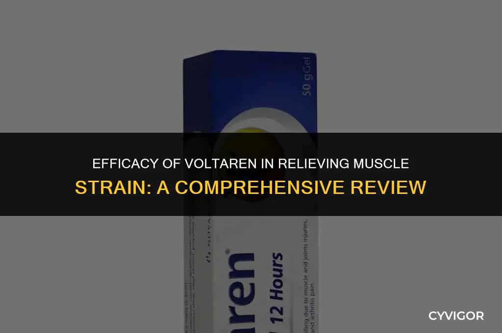 is voltaren good for muscle strain