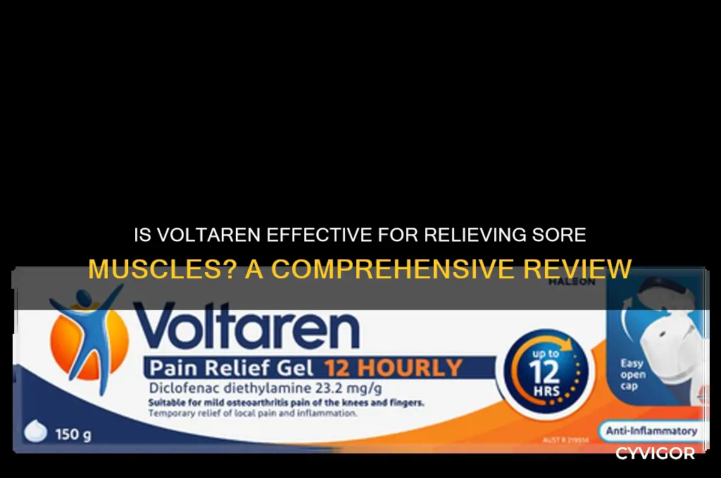 is voltaren good for sore muscles