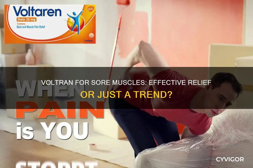 is voltran good for sore muscles