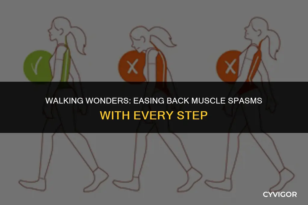 is walking good for back muscle spasms