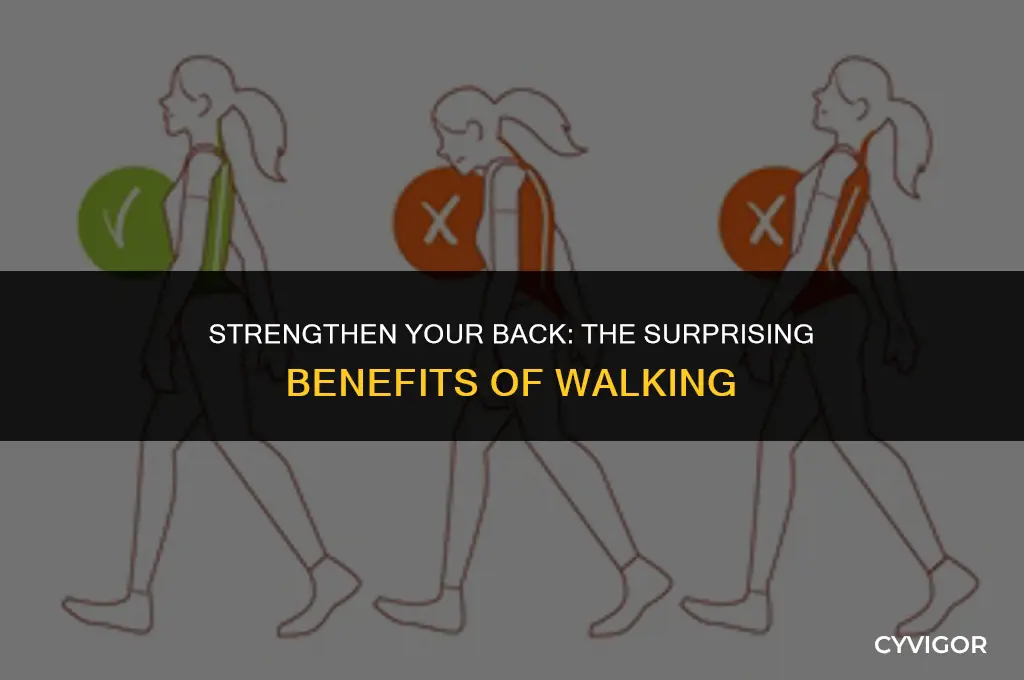 is walking good for back muscles